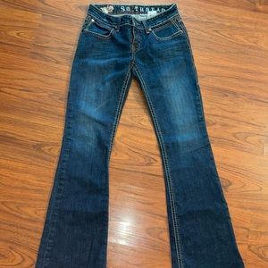 So Thread Bootcut jeans